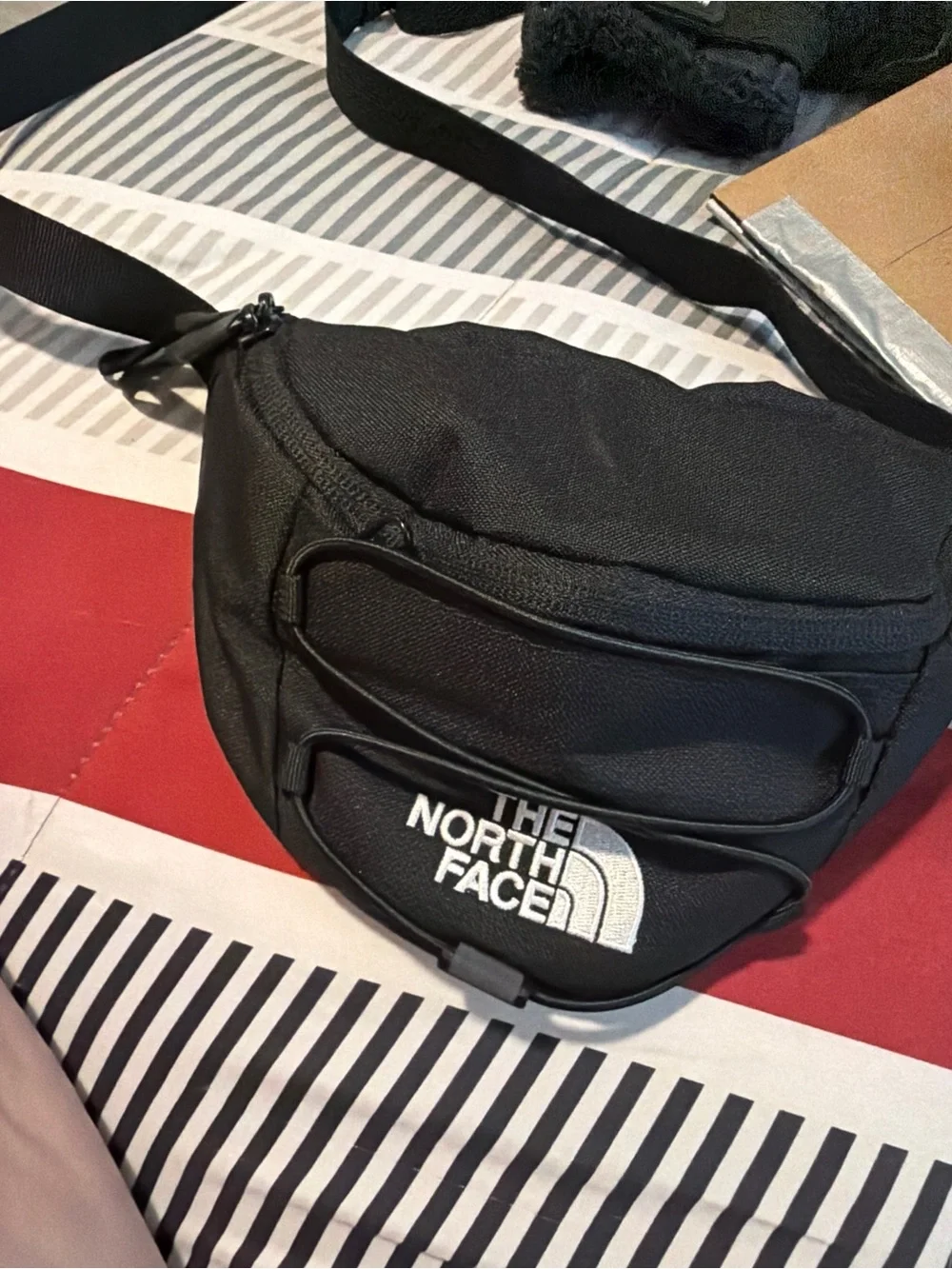 The North Face Black Belt Bag with Front Bungee